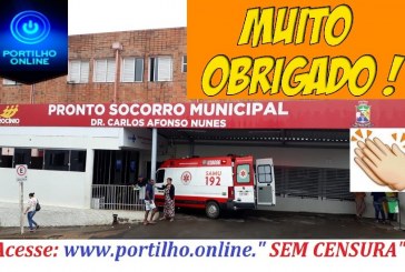 👉👏✍👍🙌👏👏👏PARABÉNS! PRONTO SOCORRO MUNICIPAL! Portilho quero que isso chegue ao prefeito e ao coordenador do Pronto Socorro.