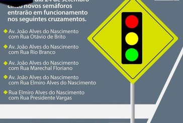 👉😱👉🚦🚦🚦  Nesta terça feira dia, 24/09/2019, os novos semáforos serão inaugurados.