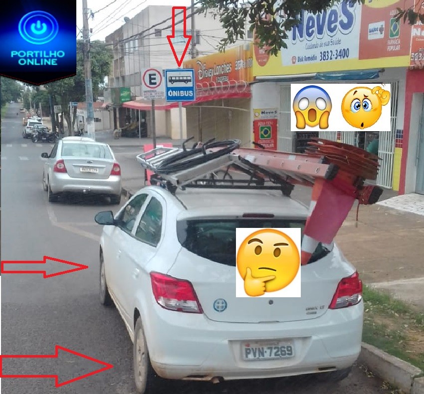 👉🚨🤔🚓❌🚫❌PARE!  OU VOCÊ ESTACIONOU NA PARADA DE AONIBUS! CEBESTA UAI!