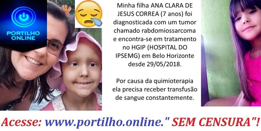 Câncer!!!👉🙌😢😪😭💉💊🔬 ELA FOI DIAGNOSTICADA COM UM TUMOR CHAMADO RABDOMIOSSARCOMA.