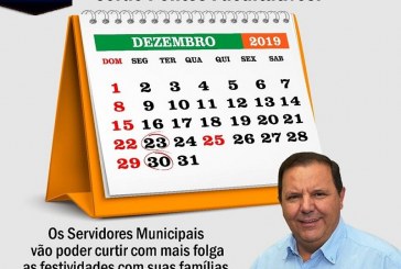 Presente de natal e ano novo aos funcionalismo público! PONTOS FACULTATIVOS DIAS 23 E 30 DE DEZEMBRO