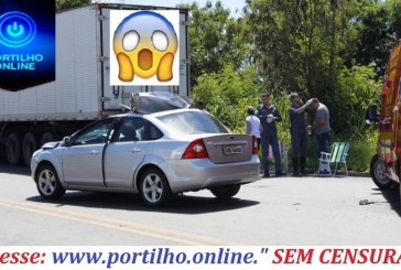    👉🚨🚔😱🤔ENTRADA POR TRÁS! Motorista por descuido entra debaixo de uma carreta, mãe filhos ficam levemente feridos.