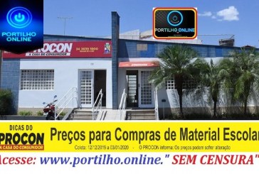 Procon Municipal divulga pesquisa de preços dos materiais escolares.“SEGUE O LIDER” E FICA MUITO BEM INFORMADO!!!