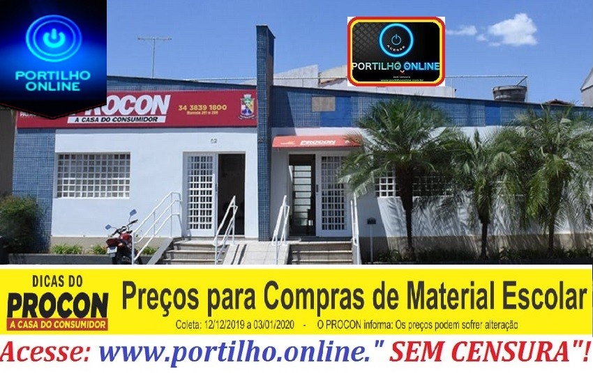 Procon Municipal divulga pesquisa de preços dos materiais escolares.“SEGUE O LIDER” E FICA MUITO BEM INFORMADO!!!