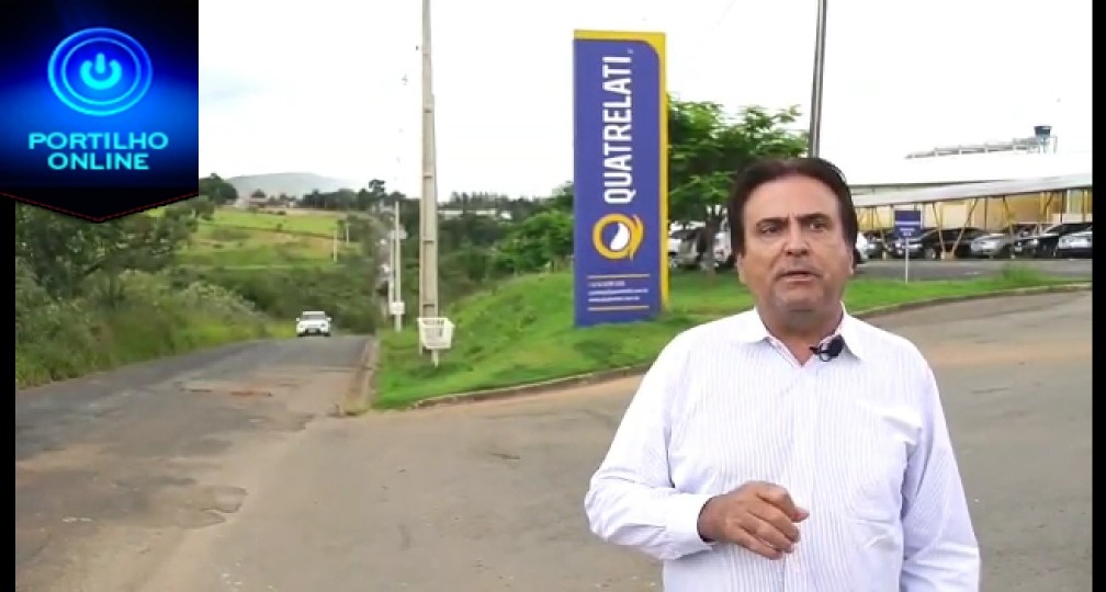 Vereador e Secretário Alcides Dornelas vai lutar pela melhoria desta importante estrada municipal.