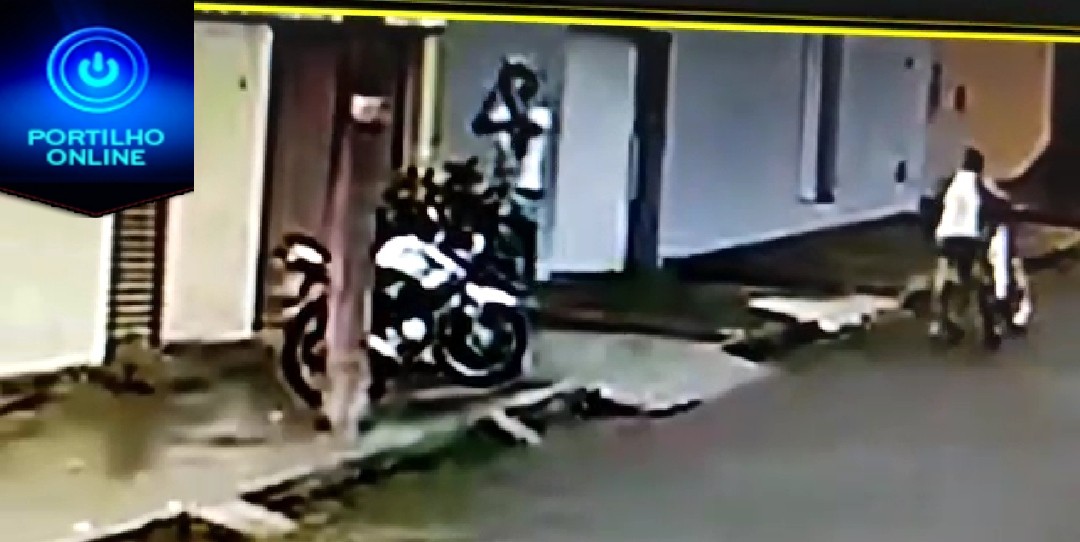🚓🚨🤜  Video do ladrão roubando a moto. Portilho… Não arruma meu nome.