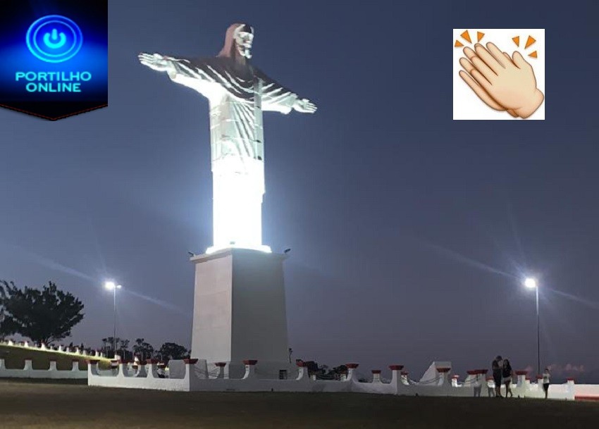 👉🕯😱💡👍👏👏👏👏ILUMINADO!!!!Com início da semana Santa hoje Nova iluminação do Cristo redentor será ligada neste domingo dia, 05/04/2020 às 19h.