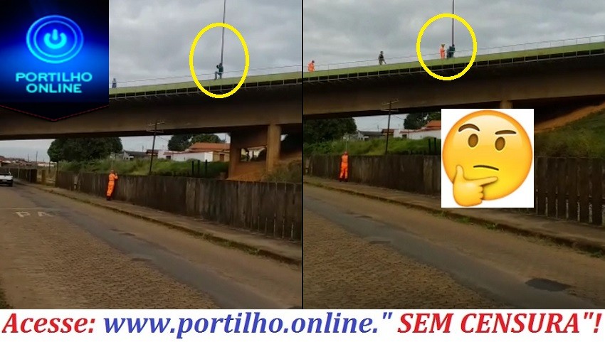 👉😱😱🚒ASSISTA O VÍDEO…👉⚰😱🤔🚨🚒🚔🙄🕳Homem sobe no viaduto para pula do viaduto” e é cercado pelos PM e populares e varias viaturas da PM.