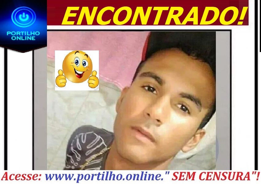 👉👍👏👊🤲🤙JOVEM FOI ENCONTRADO VIVO!!! RAEL GONÇALVES DE NOVAES (22 ANOS).