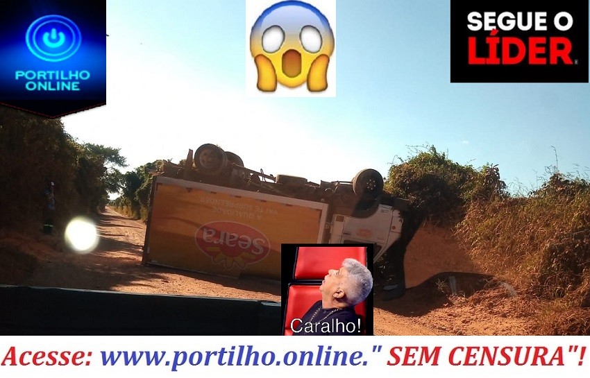 👉🚒🤔😱🚑🚔😱Caminhão tombou! ESTRADA VICINAL ENTRE CHAPADÃO DE FERRO CRUZEIRO DA FORTALEZA.