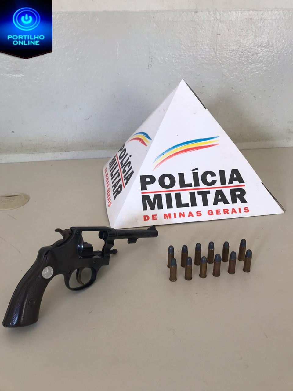 Polícia Militar prende autor por lesão corporal e porte ilegal de arma de fogo.