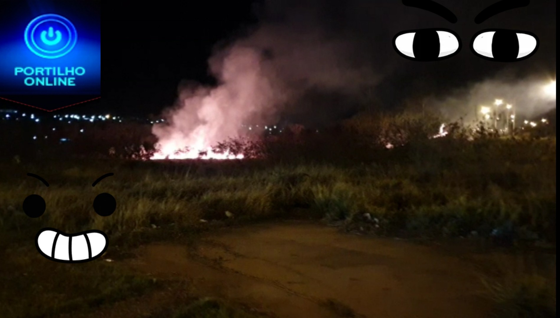 👉🙄🚒😮🔥🔥🔥FOGO DESTROEM VEGETAÇÃO EM TORNO DA ROTATÓRIA DO BAIRRO MORADA NOVA!!!