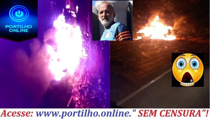 👉😳🔥🚑🚨🚒😳🕯⚰🕳Assista Aos Vídeos!!! ACIDENTE FATAL!!! Caminhoneiro morre carbonizado após atravessar o trevo sentido Irai de Minas.