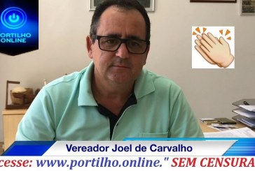  👉😱👍👏🙌👊🌿🚜Vereador Joel de Carvalho vai aposentar por tempo de trabalho ou almeja a vice-prefeito?