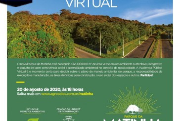 Em formato virtual, audiência pública do Parque da Matinha acontece em agosto