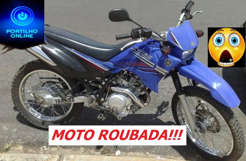 👉🚨😱🚔⛓ MOTO ROUBADA XTZ de cor azul Placa-HET 1686 São Romão/MG.