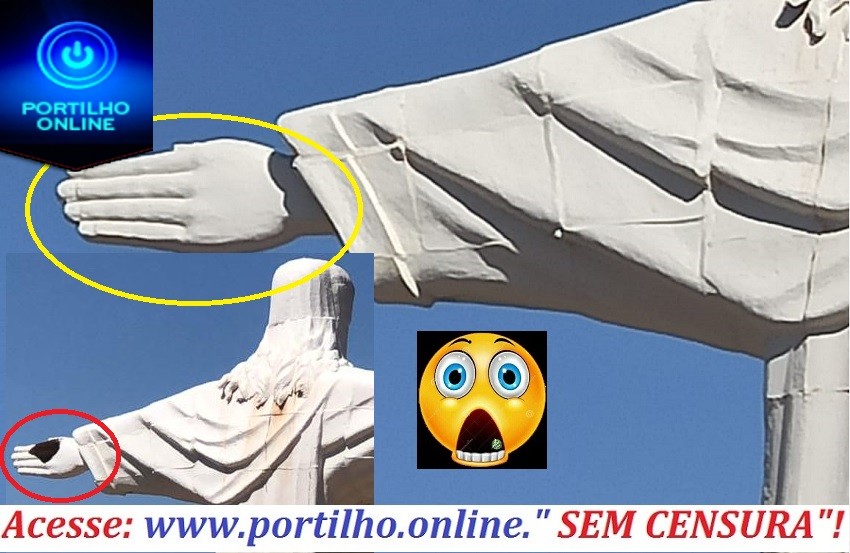 👉🙄😱📹🎥📲VIDEO FAKE NEWS!!!Esta circulando video sobre que a mão esquerda do cristo teria sido danificada!