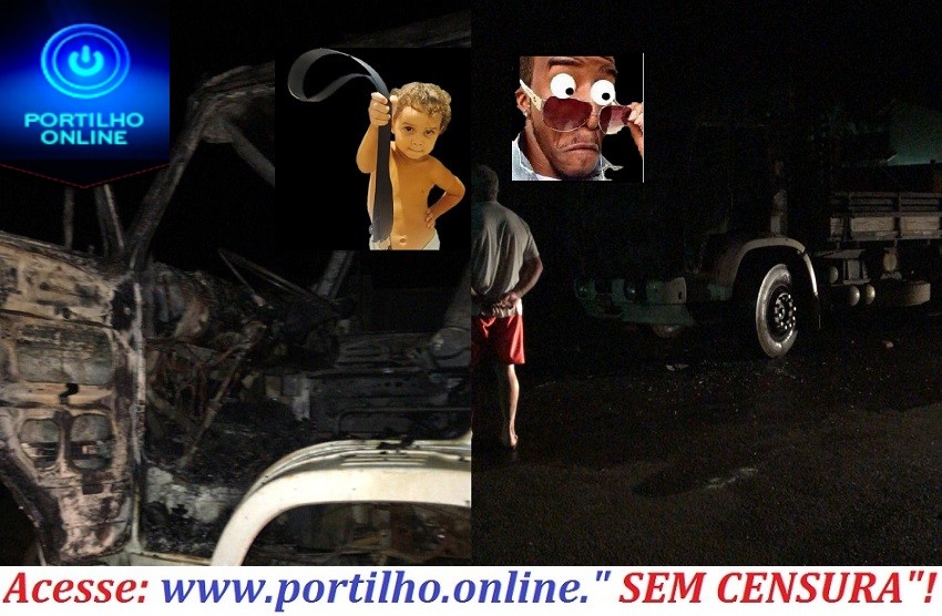 👉😱🔥🔥🚚🚛🚓🚨🚔🚑🚒FOGO NO CAMINHÃO!!!! Caminhão do “ chulé” foi incendiado nessa madrugada.