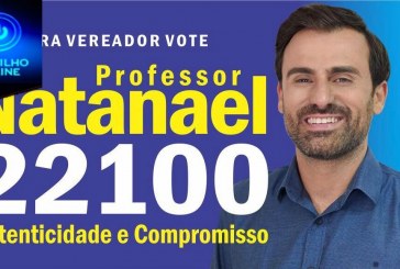 Professor e agora vereador eleito Natanel Diniz, vem agradcer pelos 1025 votos nele confiado!