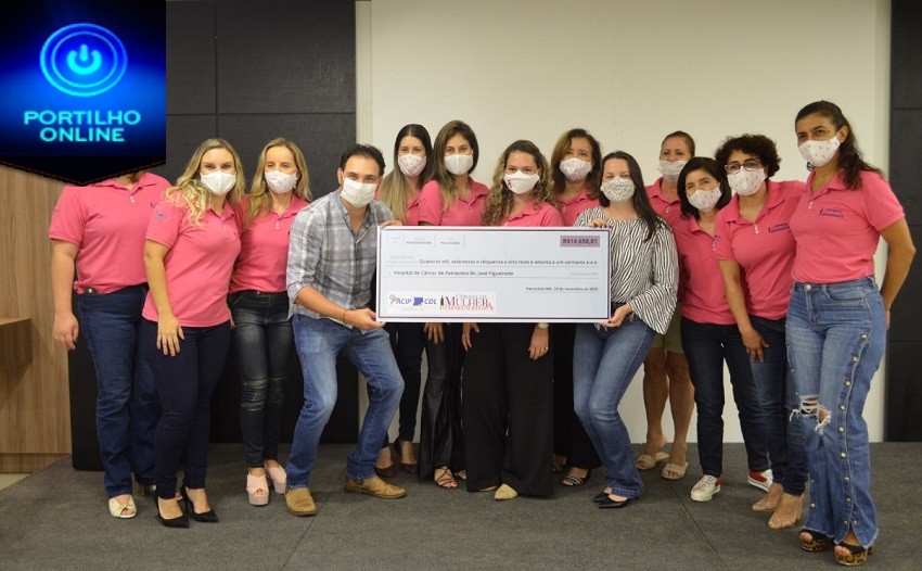 A Câmara da Mulher Empreendedora das ACIP/CDL realizou a entrega das doações do “outubro Rosa”.