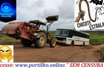 👉🧐👎🤔🚜🚐🚎🚌Estradas no município de Guimarânia deixa ônibus cheios de passageiros atolados.