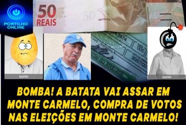 Patifaria nas eleições de Monte Carmelo.👉⚖⌛🧐💴💶💰💸💵Prefeito Paulo Rocha e o candidato a vereador “batata” já estão no forno assando…