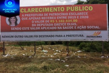 👉😱🤔🤔🤔💰💷💶PREFEITO DEIRÓ MARRA (DEM) DESMENTE DEPUTADA GREYCE ELIAS (AVANTE) POR MEIO DE OUTDOOR