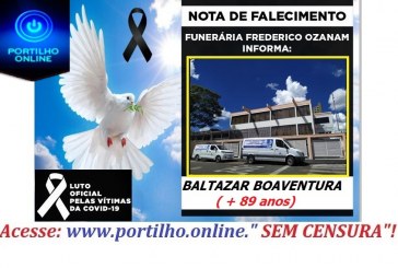 👉😔⚰🕯😪👉😱😭😪⚰🕯😪NOTA DE FALECIMENTO… GASPAR BOAVENTUA 89 ANOS… FUNERÁRIA FREDERICO OZANAM INFORMA…