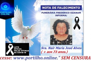 👉😔⚰🕯😪👉😱😭😪⚰🕯😪NOTA DE FALECIMENTO…Faleceu a Sra. Nair Maria José Alves aos 73 anos… FUNERÁRIA SÃO PEDRO E VELÓRIO PRINCIPE DA PAZ INFORMA…
