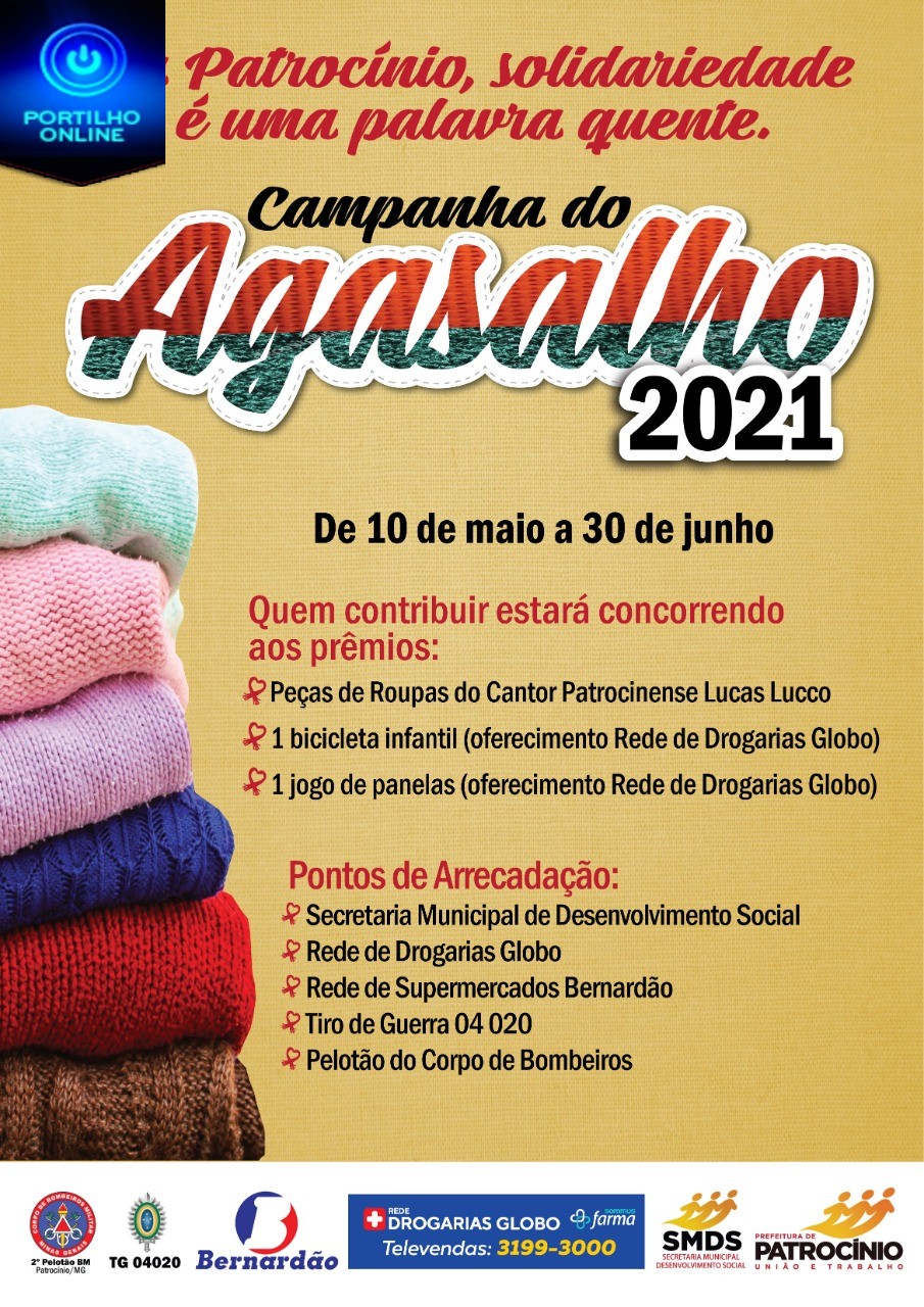 NOTÍCIAS DA PREFEITURA…. Secretaria de Desenvolvimento Social realiza Campanha do Agasalho 2021