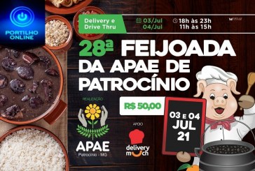 👉🤙👍👏👏👏Apae Patrocinio informa…Vem ai a 28ª feijoada da APAE.