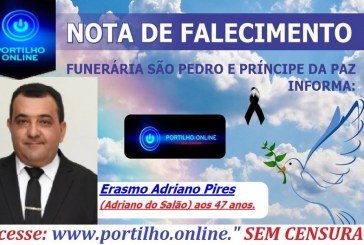 VITIMA DE COVID19 👉😔⚰🕯😪👉😱😭😪⚰🕯😪. NOTA DE FALECIMENTO…Faleceu O Sr. Erasmo Adriano Pires (Adriano do Salão) aos 47 anos.… FUNERÁRIA SÃO PEDRO E VELÓRIO PRINCIPE DA PAZ INFORMA…