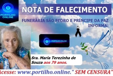 👉 😔⚰🕯😪👉😱😭😪⚰🕯😪 NOTA DE FALECIMENTO…Faleceu a Sra. Maria Terezinha de Souza (Dona Lia) aos 79 anos.… FUNERÁRIA SÃO PEDRO E VELÓRIO PRINCIPE DA PAZ INFORMA…