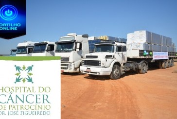 👉👏👍🚚🚛🙌🤝Carreata celebra chegada das primeiras cinco carretas com diversos materiais para a obra do HC Patrocínio