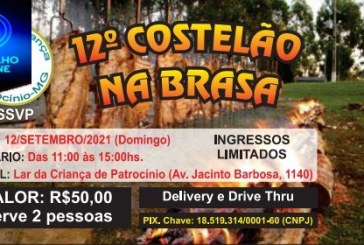 👉👍🙌👏👊😋😋😋É NESTE DOMINGO DIA, 12/09/2021 12º COSTELÃO NA BRASA EM PROL DO LAR DAS CRIANÇAS!!!