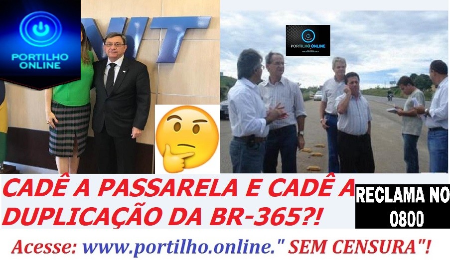 👉✍🤔👓😠😱🦃🚔ESSAS FOTOS É UMA “MERA COINCIDÊNCIA”… TODOS PROMETERAM E NADIKADENADA DE PASSARELA E NEM DA DUPLICAÇÃO DA BR-365.