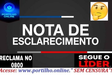 👉🚨🚔🚓😮🤔🤔🤔🤔🤔NOTA DE “ESCLARECIMENTO”?!?!?