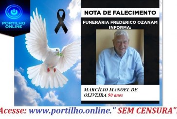 👉😔⚰🕯😪👉😱😭😪⚰🕯😪 NOTA DE FALECIMENTO. Faleceu MARCÍLIO MANOEL DE OLIVEIRA 90 anos INFORMOU A FUNERÁRIA FREDERICO OZANAM…