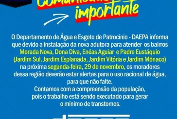 👉👊👍😮😱💦💧DAEPA INFORMA… PODERÁ FALTAR AGUA NOS SEGUINTES BAIRROS…