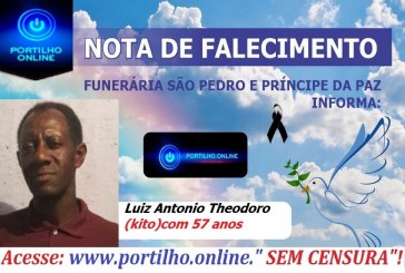 👉 😔⚰🕯😪👉😱😭😪⚰🕯😪 NOTA DE FALECIMENTO… Faleceu em Patrocínio Luiz Antonio Theodoro (kito)com 57 años … SÃO PEDRO E VELÓRIO PRÍNCIPE DA PAZ INFORMA…