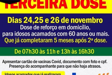 💉💉💉💉💉🌡🤧😷👍 VACINAÇÃO DA 3ª DOSE PARA HOMENS E MULHERES ACIMA DE 60 ANOS ACAMADOS  EM DOMICÍLIOACIMA DE 60 ANOS