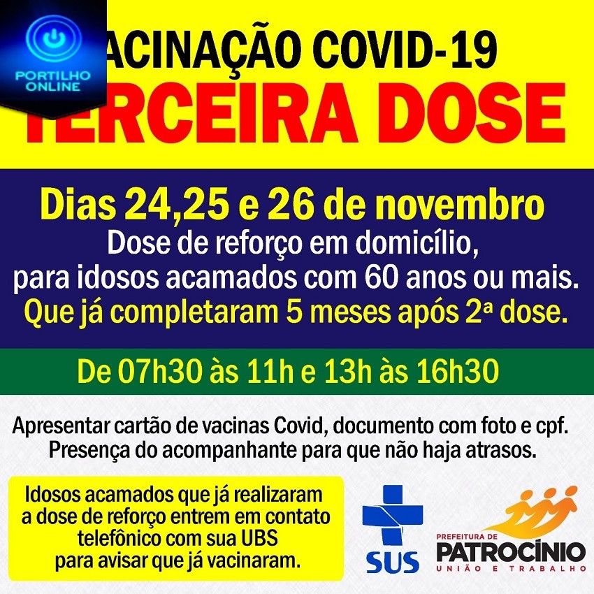 💉💉💉💉💉🌡🤧😷👍 VACINAÇÃO DA 3ª DOSE PARA HOMENS E MULHERES ACIMA DE 60 ANOS ACAMADOS  EM DOMICÍLIOACIMA DE 60 ANOS