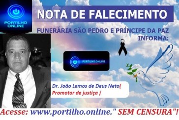 👉ATUALIZANDO SEPULTAMENTO…⚰🕯😪👉😱😭😪⚰🕯😪 NOTA DE FALECIMENTO…Faleceu neste Domingo em Patrocinio o senhor Dr. João Lemos de Deus Neto( Promotor de justiça na comarca de Patrocínio … SÃO PEDRO E VELÓRIO PRÍNCIPE DA PAZ INFORMA…