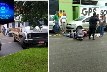 👉🕯⚰😱🚨🚓🚒🚑😳😮PIMBA!!! ADIVINHA QUEM É O” TOCADOR”??? CAMINHÃO FAZ MANOBRA E MOTOCICLETA ACELERADO BATÊ COM FORCA!!!