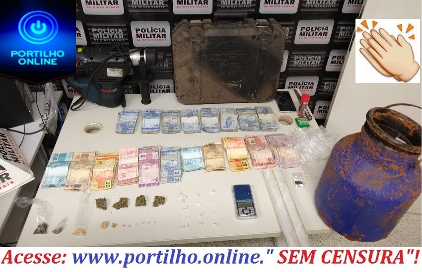 👉⚖🚔🚨🕯OCORRÊNCIAS POLICIAIS….PATROCÍNIO. Polícia Militar prende autor por tráfico de drogas