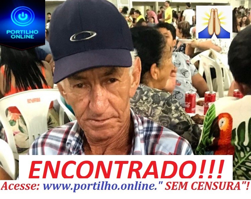 👉😱🚨👊👍🤙👏👀🙏👏👊🙌ENCONTRADO!!! Mário Lúcio Brito 65 anos .