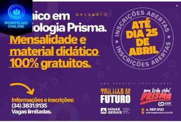 👉👍👊🤜👍🤛✍👏Parceria Governo de Minas e Colégio Prisma oferece curso Técnico em Radiologia 100% gratuito, com matrículas somente até dia 25 de abril.