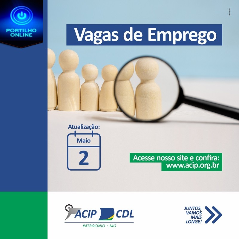 👉👏👍🤜✍🤛👊🏆ACIP/CDL  INFORMAM, VAGAS DE EMPREGOS….