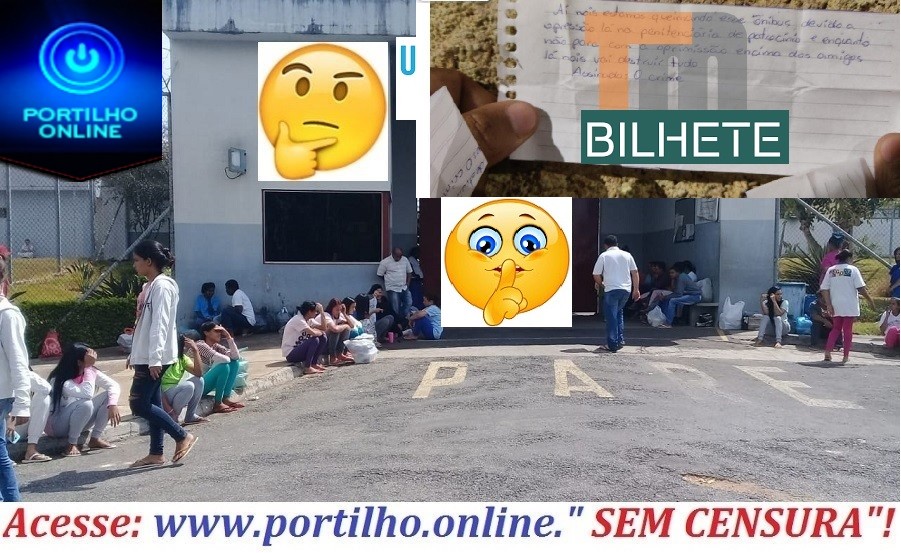 👉😱😮🧐🚓🚔🚨👀🤔💸😳🔫💣⚖ASSINADO “ O CRIME”!!!  BILHETE (vulgo catatau) COM AMEAÇAS SOBRE A OPRESSÃO QUE ESTÁ ACONTECENDO NA PENITA DE PATROCÍNIO.