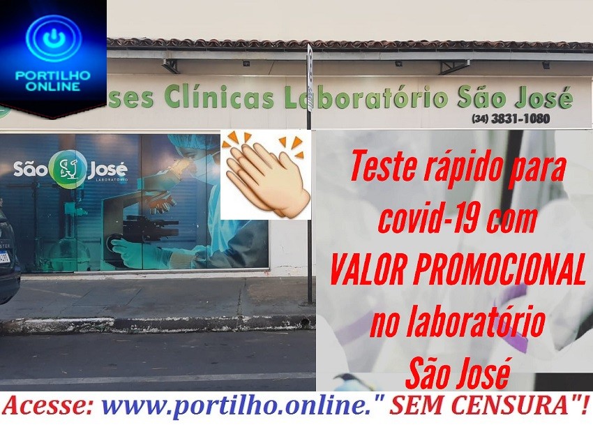 👉TESTE DE COVID-19 O MAIS BARATO DA CIDADE✍👍👏🤙🔭🔬🔬🔬🔬🚔🚔🚔LABORATÓRIO SÃO JOSÉ, AGORA SOB-NOVA-DIREÇÃO!!!